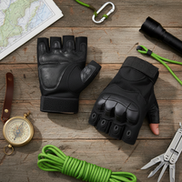 Gants tactiques de protection pour la survie sur le terrain, le travail, l'escalade, la remise en forme, demi-doigts