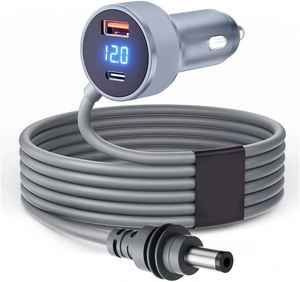 Câble d'alimentation CC pour allume-cigare de voiture avec affichage numérique, étanche, PD35W 30W, port USB, tension 12V-24V, pour Mini, 2M 3M 5M - Product Image 1