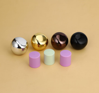 Bouchons de flacons de parfum en verre élégants électroplaqués à col frisé, assortis, en gros, 30 ml, 50 ml, 100 ml