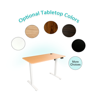 Bureau personnalisé 730-1180 mm, bureau ergonomique réglable en hauteur à moteur unique en acier, table électrique assis-debout