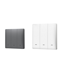 Interrupteur mural intelligent Zigbee avec écran tactile pour la domotique, compatible avec Google Home, Alexa, application Smart Life, contrôle par minuterie, ignifuge