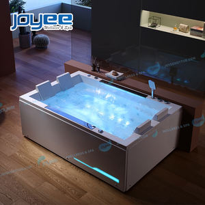JOYEE Precio Barato Grande 2-4 Personas Acrílico Interior Baño Masaje Hidroterapia Bañera de hidromasaje - Product Image 1