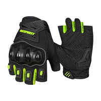 RS SPURTT RS15 Gants de cyclisme respirants en polyester pour hommes et femmes, demi-doigts, absorbant les chocs, gants d'été