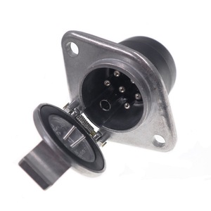 Conector de Remolque Hembra de 7 Pines con Carcasa de Aluminio Tipo S para Reparación y Reemplazo de Semirremolques - Product Image 1