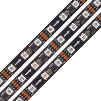 Adaptor lampu Strip LED DMX512 RGB, cahaya Strip pintar 12V MT16703 60LED 10mm untuk dekorasi dalam ruangan bar KTV