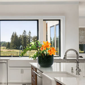 Juego de Macetas de Cerámica Esmaltada Hechas a Mano, 9/7/5 Pulgadas de Diámetro, Verde Oscuro, Acabado Brillante Sólido para Suculentas, Hierbas, Macetas Grandes para Exterior - Product Image 3