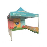 Tente pop-up personnalisée imprimée, auvent pop-up, tente ignifuge 300D, auvent publicitaire personnalisé