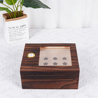 Humidor à cigares en bois laqué poli de luxe JH prêt à être expédié, boîtes à cigares uniques