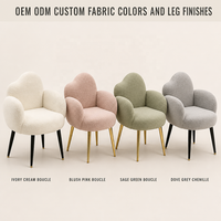 Meubles de chambre à coucher de style luxe léger en gros, coiffeuse tendance, chaises de maquillage, chaise de toilette