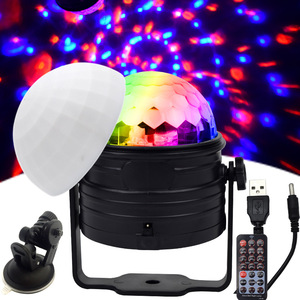 Lumière de boule magique en cristal colorée RGB à télécommande USB 5V pour les fêtes, la scène, la maison - Product Image 6