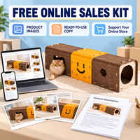 Tunnel modulaire personnalisé en feutre pour chat, maison interactive d'intérieur, tanière-lit pour animaux de compagnie, vente en gros OEM ODM