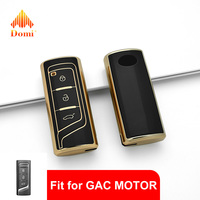 GZ DOMI Coque de protection intégrale transparente et étanche pour clé de voiture avec boutons, accessoire automobile pour GAC Trumpchi GS4/M6/GS5/GA8