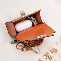 Mini Portefeuille Luxe Léger en PU, Breloque de Sac Dessin Animé Enfantin, Pochette Style Birkin, Porte-clés de Voiture Créatif et Mignon, Porte-rouge à lèvres, Écouteurs