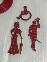 Enseigne personnalisée en titane plaqué or, 3 mm d'épaisseur, avec support adhésif intégral, logo plaqué haut de gamme pour mur/vitrine