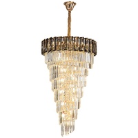 Décoration d'intérieur moderne Salle à manger Salon Hôtel Lampe suspendue en cristal à LED