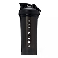 Özel BPA İçermeyen PP Protein Karıştırıcısı, Çevirmeli Kapaklı, Hafif, Spor Salonu, Fitness ve Dış Mekan Kullanımı İçin, Sıcak ve Soğuk İçecekler İçin Doğrudan İçilebilir