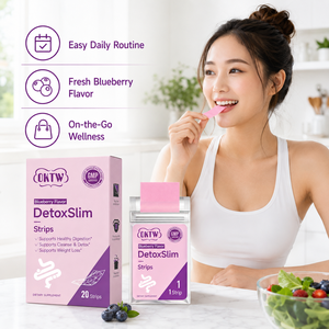 Complément Oral Détoxifiant Naturel DetoxSlim Marque Blanche pour la Gestion du Poids et le Nettoyage Doux de l'Intestin, Saveur Myrtille - Product Image 4