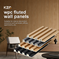 Panneau mural 3D WPC étanche, design cannelé, résistant aux rayures, pour l'intérieur des appartements et salons – Vente en gros usine OEM ODM
