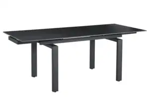 Modern kare genişletilebilir yemek masası oturma odası sinterlenmiş taş yemek masası