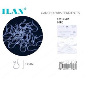 Il set di ganci per orecchini 9x14mm 80 pezzi per la creazione di gioielli - Product Image 1