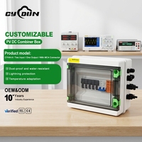 Boîtier de Combinaison Photovoltaïque CYHA-9 2 en 1 Pré-câblé pour Connecteur IP65 Étanche DC 500V 10-63A Verrou Électromagnétique Courant Solaire pour Toiture