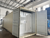 Machine à glace en blocs conteneurisée de 5 tonnes/24h avec chambre froide de stockage de glace