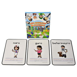 Quantité minimale de commande d'impression personnalisée 100 jeux de cartes éducatifs pour enfants enfants éducation précoce Alphabet Kearning petite carte Flash effaçable à sec - Product Image 2