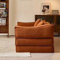 Canapé-lit Chesterfield à compression, ensemble de canapé-lit rectangulaire pliable avec pieds, emballage compact, design moderne