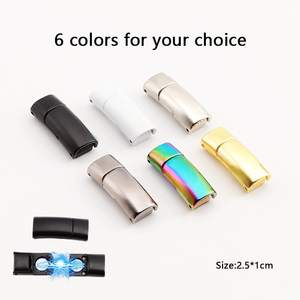 Vente en gros de lacets plats magnétiques sans attache pour les loisirs de plein air baskets lacets paresseux avec boucle en polyester serrure magnétique - Product Image 5