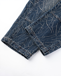 Jeans de Mezclilla Ajustados de Pierna Ancha para Hombre, Lavados, de Cintura Media, con Diseño de Bolsillos, para Estilo Casual, Hip Hop y Streetwear - Product Image 5