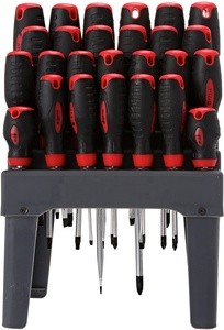 Jeu de tournevis multifonctionnel de 26 pièces avec support de rangement mural excellents outils de travail pour atelier réparation à domicile - Product Image 6
