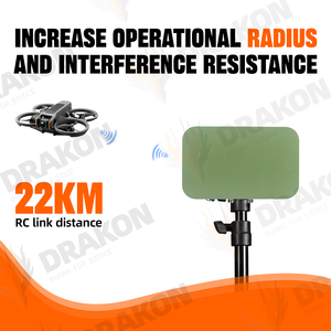 Kit Amplificador de Señal para Drones RVENGEANGEL de Alta Potencia 2.4G/5.2G/5.8G con Cobertura de 22KM y Ganancia de 25dBi para <span class=keywords><strong>Repetidores</strong></span> de Antena DJI/AUTEL/FPV - Product Image 4