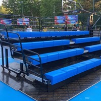 Complexe sportif, tribune pliable automatiquement, salle de sport intérieure, sièges rétractables électriques pour spectateurs et chaises de repos