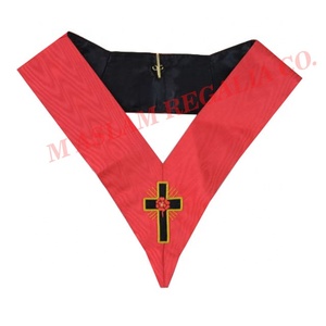 Collier AASR à 28 degrés | Colliers maçonniques de rite écossais Regalia | Collier d'officier maçonnique Collier maçonnique Memphis Misraim - Product Image 2