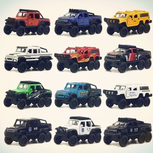 Véhicule tout-terrain 6x6 en alliage à 6 roues pour voiture miniature à rétrofriction avec portes ouvrantes, <span class=keywords><strong>jouet</strong></span> Gashapon, échelle 1:50, sans batterie - Product Image 5