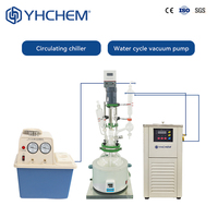Cuve de réaction en verre automatique de haute précision 100L avec moteur et télécommande pour une mesure précise des liquides
