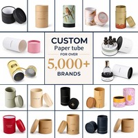 Maßgefertigte Recycelbare Karton Schwarze Papierröhre für Luxus-Geschenkverpackungen mit Goldfolienbesatz und Individuellem Logo