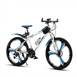 Vélo de route ultra-léger de 24 à 26 <span class=keywords><strong>pouces</strong></span>, vélos de montagne pour hommes et femmes, <span class=keywords><strong>27</strong></span> vitesses, pneus larges, grandes roues bleues - Product Image 1