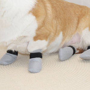 Chongtapet Dog <b>Cat</b> Paw Covers Breathable Mesh Indoor Anti <b>Scratch</b> Pet Shoes For Corgis And <b>Cats</b> - Product Image 1