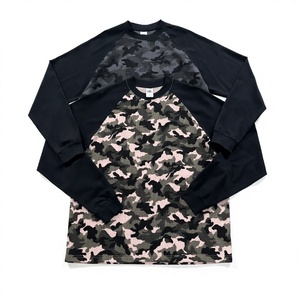Men's Camouflage <b>Raglan</b> Long <b>Sleeve</b> <b>T</b>-<b>Shirt</b> O-Neck Regular Fit Breathable Knitted Polyester Casual Style - Product Image 3