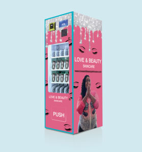 Distributore Automatico di Snack e <span class=keywords><strong>Bevande</strong></span> a 4 Ripiani, Piccolo Distributore Personalizzato per Cosmetici, Ciglia Finte e Prodotti di Bellezza - Product Image 1