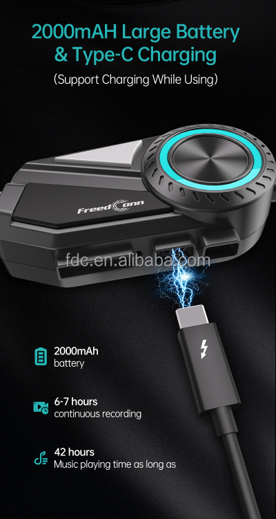 Freedconn R3 PRO Motorcycle Helmet - Smart Bluetooth Intercom