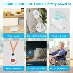 Daytech 2025 Pánico DE EMERGENCIA inalámbrico Proveedores Daytech Buscapersonas vibrantes Cuidador de ancianos Sistema de buscapersonas de largo alcance - Product Image 2