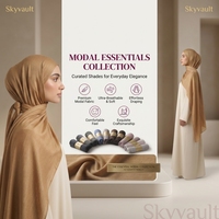 Voile Modal en Gros Respirant Uni Doux Léger Essentiel Minimaliste Modeste pour Femmes