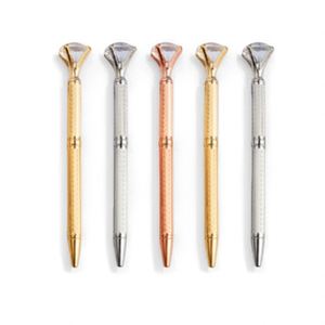 New Design Luxury Fancy Big Diamond Bling Crystal Metal Multi-color <b>Ballpoint</b> <b>Pen</b> Gift for Girls Wedding - Product Image 2