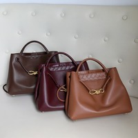 Sac à Main Épaule et Bandoulière en Cuir Véritable Style National Vintage pour Femme Toutes Saisons Imperméable