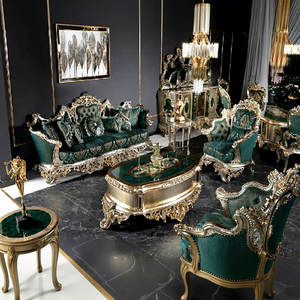 อิตาเลี่ยนGlossyขัดโซฟาชุดสําหรับห้องนั่งเล่นRoyal Handแกะสลักห้องนั่งเล่นโซฟาชุดที่ดีที่สุดแกะสลักโซฟาชุดสําหรับห้องนั่งเล่น - Product Image 1