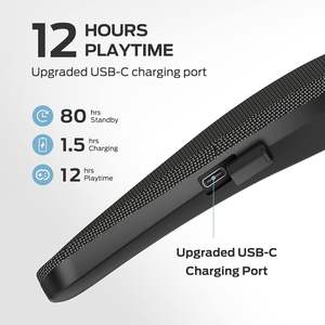 Monster Boomerang Neckband Blue Tooth Haut-parleur Cou Sans fil Portable <span class=keywords><strong>Barre</strong></span> <span class=keywords><strong>de</strong></span> <span class=keywords><strong>son</strong></span> étanche Pratique pour le sport - Product Image 3