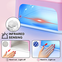 Lampe à ongles UV LED haute puissance LIMEGIRL MJD-L8 pour salon professionnel, avec lumière 304-405nm pour un séchage rapide du vernis gel
