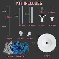 Ballon Colonne Kit Stand Tour Toile de Fond Décoration pour Mariage Bachelorette Parties Diwali Ramadan Halloween Pâques-Facile